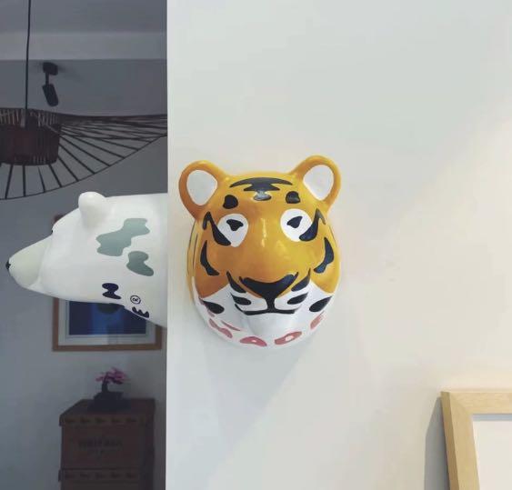 Human made / 虎頭tiger trophy paper mache 紙雕塑, 興趣及遊戲