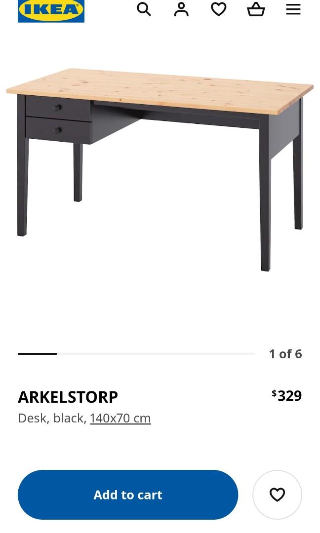 ikea solid wood desk Extra DISCOUNT, Furniture & Home Living