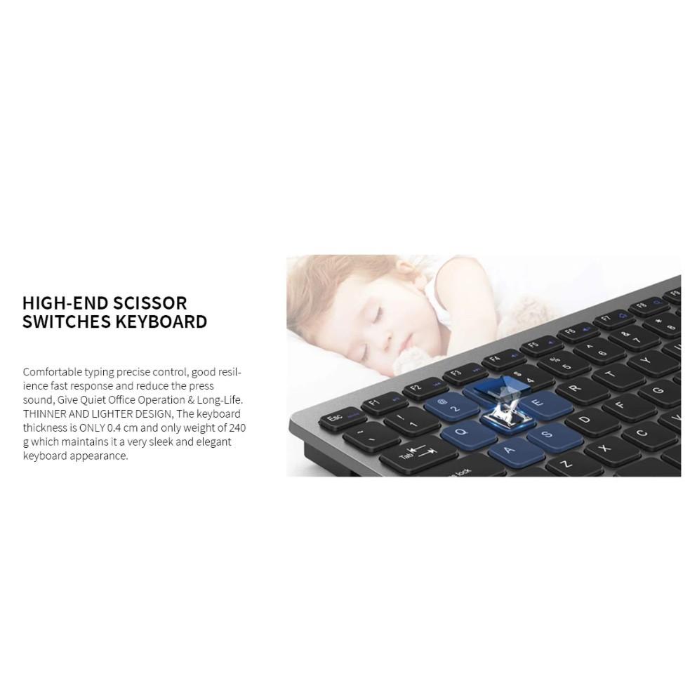 Jelly Comb KUT019 Wireless Keyboard & Mouse Combo White, Computers