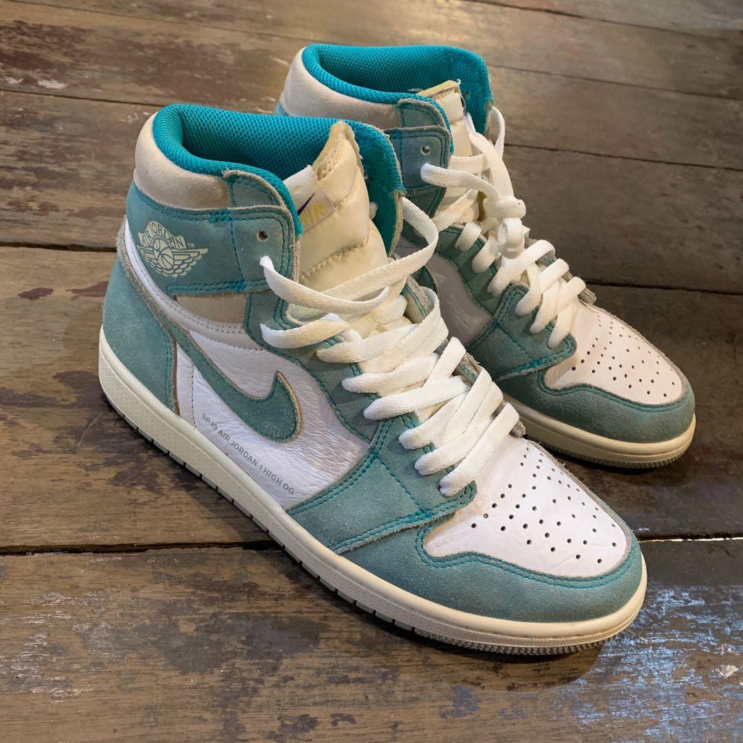 Jordan 1 High OG Turbo Blue STEAL!, Men's Fashion, Footwear, Sneakers on  Carousell
