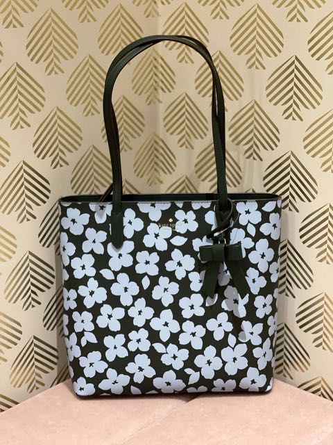 Kate Spade Brynn Tote in Graphic Blooms, Luxury, Bags & Wallets on Carousell
