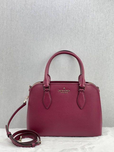 Kate Spade Darcy Small Satchel In Blackberry, Luxury, Bags & Wallets on  Carousell
