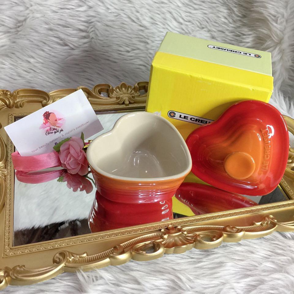 Le Creuset heart shape (mini size) (Category: Bakeware) located in Cainta. Submitted by moonchild1215 (Listing ID 1137161940, Image 2). Description: NO FAKES ALLOWED 🇯🇵.