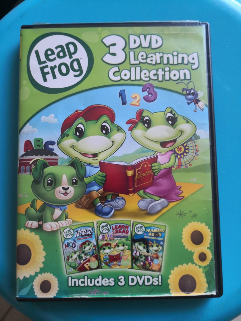 Leapfrog 3 Dvd Learning Collection Maths Reading Abc Phonics Hobbies And Toys Music And Media Cds 