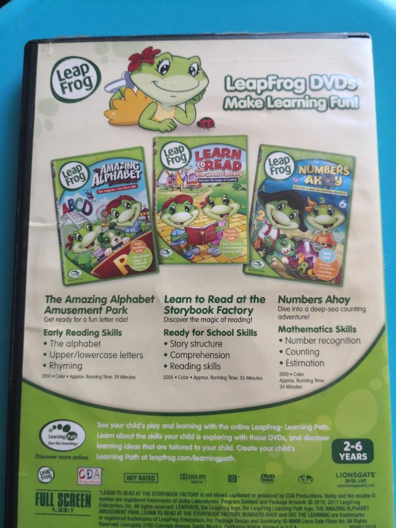 Leapfrog 3 Dvd Learning Collection Maths Reading Abc Phonics Hobbies And Toys Music And Media Cds 