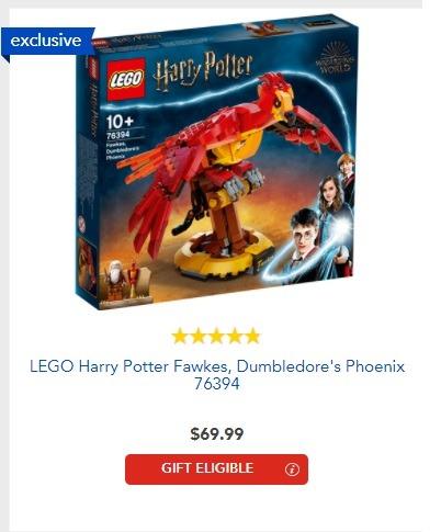 Fawkes, Dumbledore's Phoenix 76394, Harry Potter™