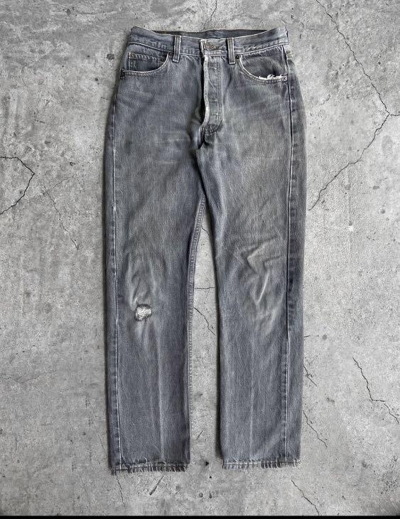 Levis vintage 501 charcoal black jeans, Men's Fashion, Bottoms, Jeans on  Carousell