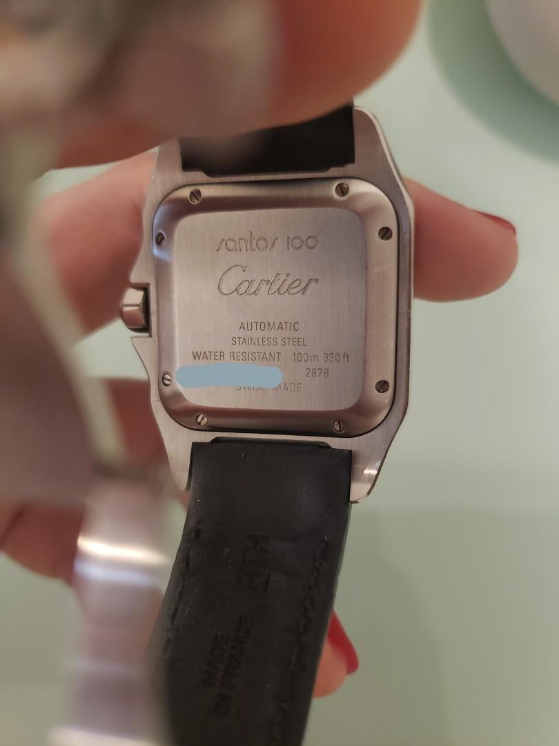 Cartier santos 100 100m sales 330ft