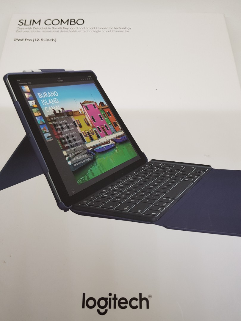 Logitech iPad Pro (12.9 inch) Case w/ keyboard, Mobile Phones & Gadgets