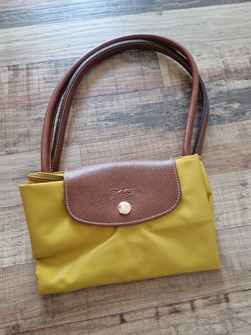 Longchamp bag mustard yellow shop