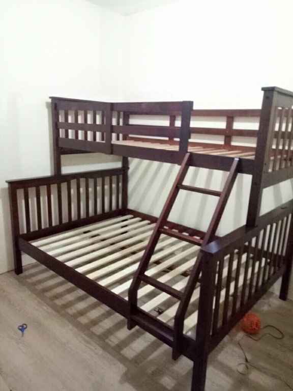 MALAYSIAN WOOD BUNK BED, WOOD AND METAL BED FRAME, SINGLE AND QUEEN BED