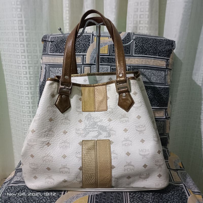 Mcm lion series tote bag, Women's Fashion, Bags & Wallets, Tote Bags on