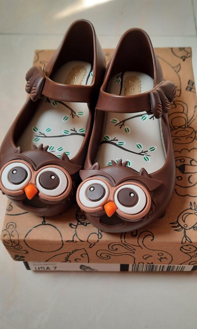 Mini melissa hotsell owl shoes