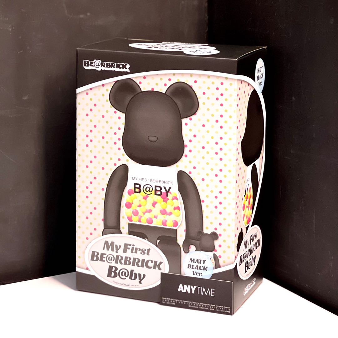 My First Bearbrick Baby Matt Black 100 400, 興趣及遊戲, 玩具& 遊戲