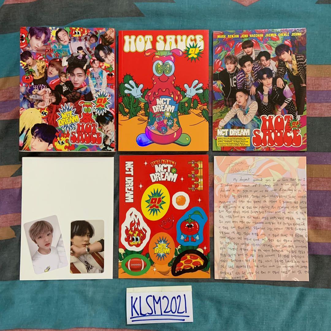 Nct Dream Hot Sauce Album Red Version Unsealed but complete inclusions