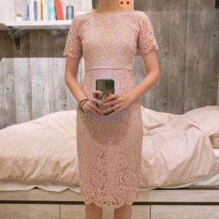AD013 Pink dress, Fesyen Wanita 