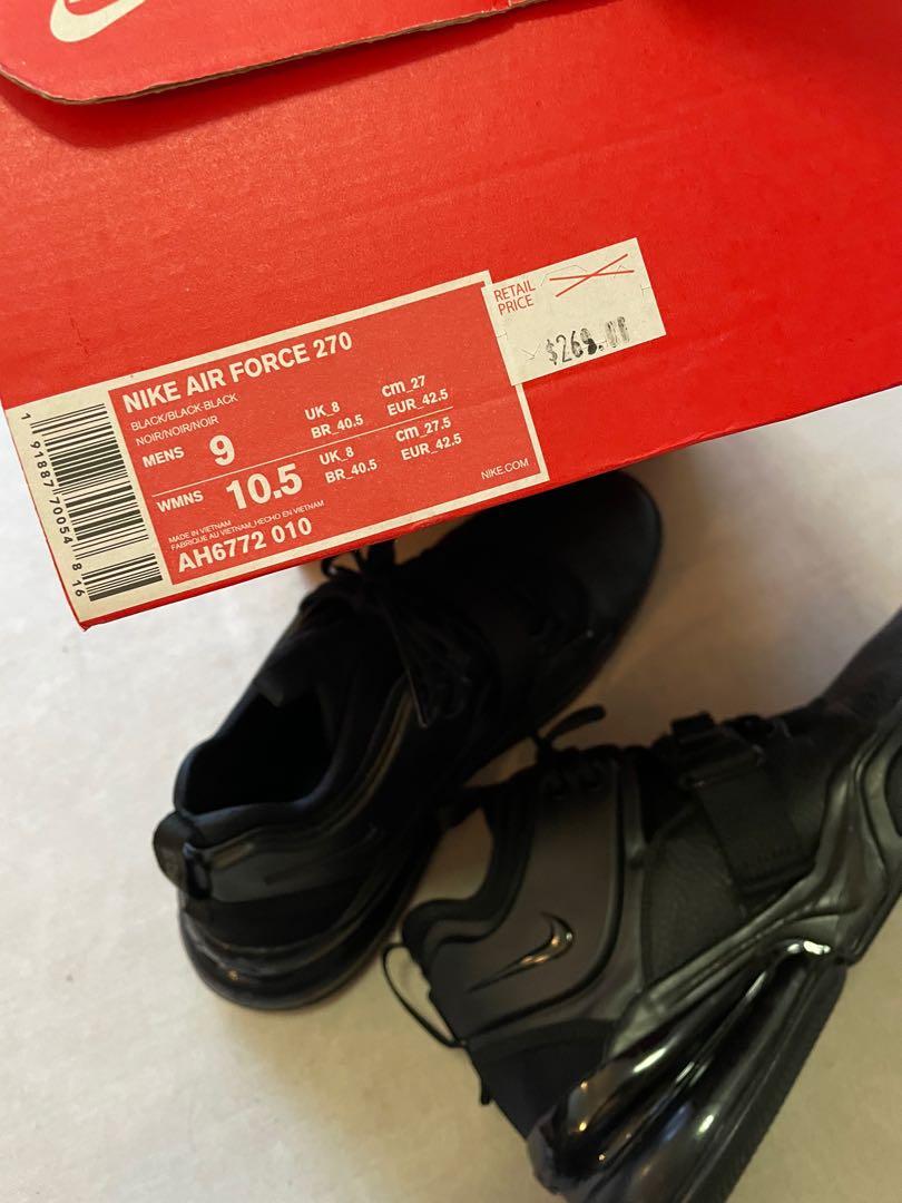 Nike Air Force 270 Men s Fashion Footwear Sneakers on Carousell
