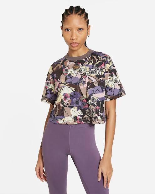 Nike women's floral shirt discount