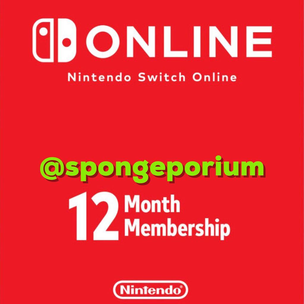 Nintendo switch store online membership card