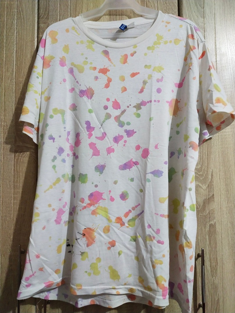 Paint Splatter Shirt from H&M, Men's Fashion, Tops & Sets, Tshirts