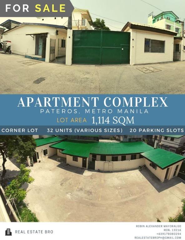 Pateros Manila Prime Corner Apartment Complex with Warehouse For Sale