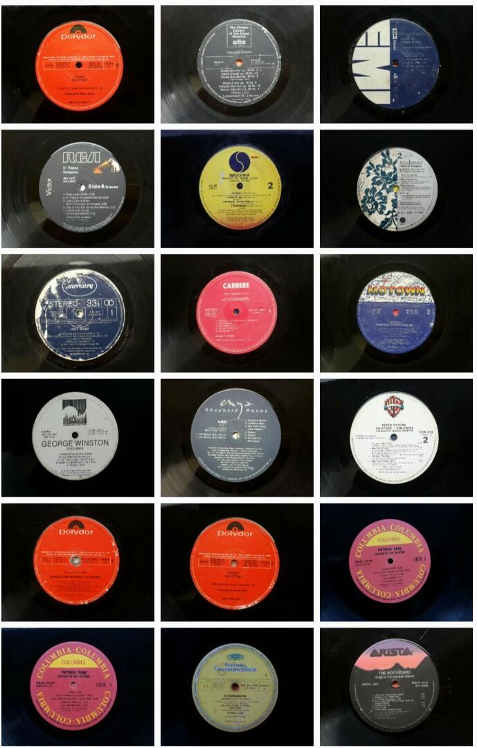 Piringan Hitam Vinyl Barat Tanpa Cover Preloved, Antik ...