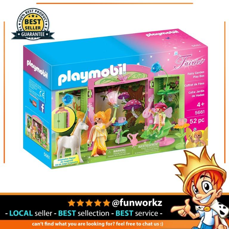 Playmobil fairy garden play box discount