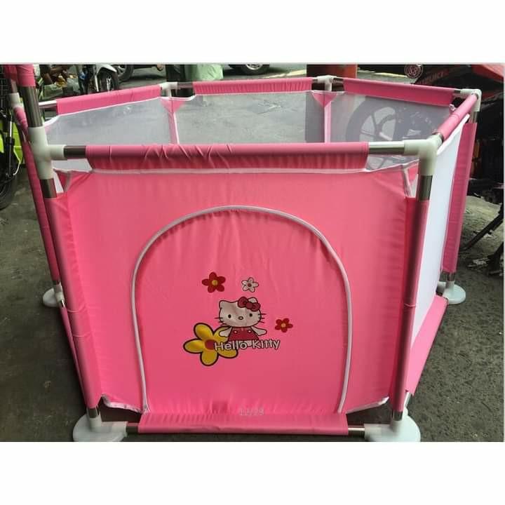 Playpen with ring and 10 pca ball (Category: Infant Playtime) located in Manila. Submitted by saguittarian06 (Listing ID 1137177417, Image 3). Description: Playpen with ring and 10 pca ball 1000💸💸 😁 Baby Play Fence Playground Baby Crawling Mat Toddler Fence Toy 0-3 Year Old Children's lndoor Playground with basketball hoop spiderman(blue) hello kitty(pink) peppa pig(gray) available Code:DT-WL-SM HK PP.