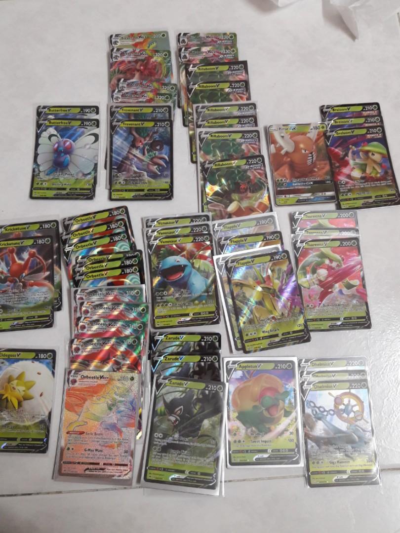 Pokemon V/Vmax Grass type, Hobbies & Toys, Toys & Games on Carousell