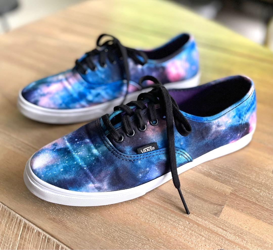 Pre loved Authentic Vans Lo Pro Cosmic Galaxy Shoes Woman US 8 Women s Fashion Footwear Sneakers on Carousell