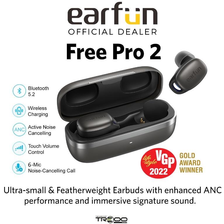 Discontinued EarFun Free Pro 2 IPX5 Water Resistant True Wireless