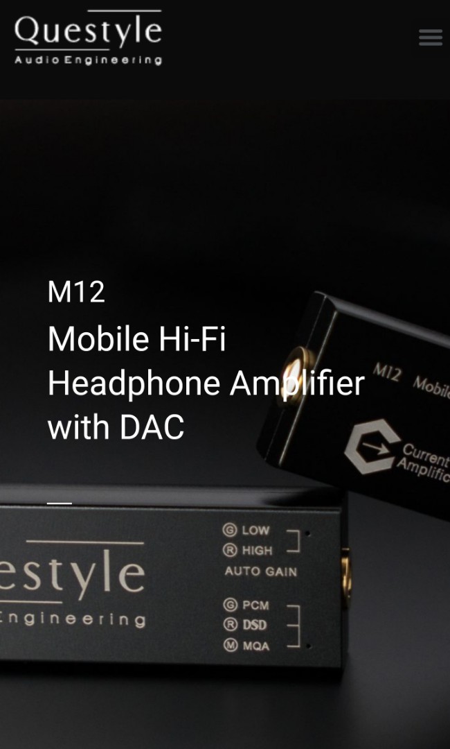 Questyle M12 Amplifier and DAC, Audio, Portable Audio Accessories on
