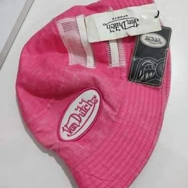Rare pink Von Dutch bucket hat, Men's 