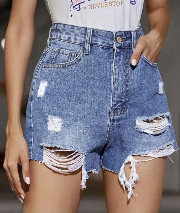 Cute ripped shop denim shorts