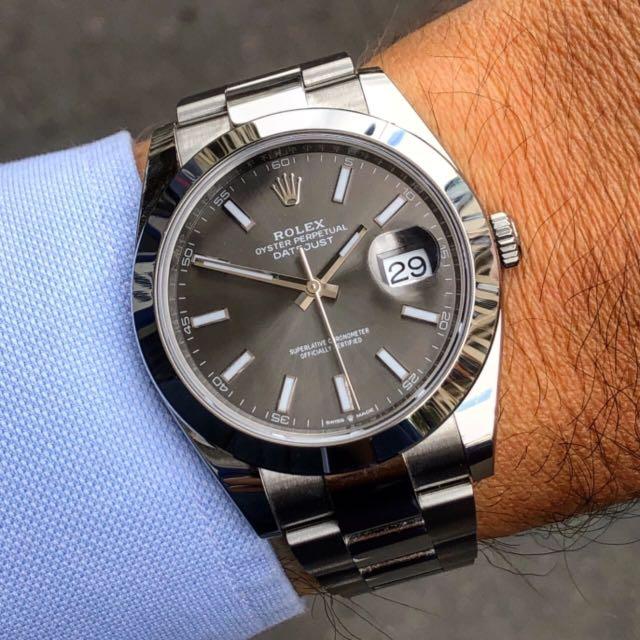 Rolex Datejust 41mm Rhodium, Luxury 