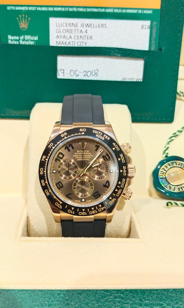 Rolex Daytona 18k Everose Gold