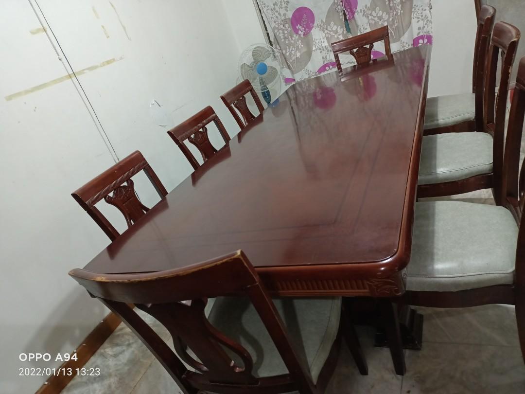 RUSH! 8 to 10seats Dining Table, mahogany wood, sturdy, durable. RUSH