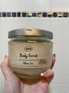 正品全新—Sabon 身體磨砂膏 白茶