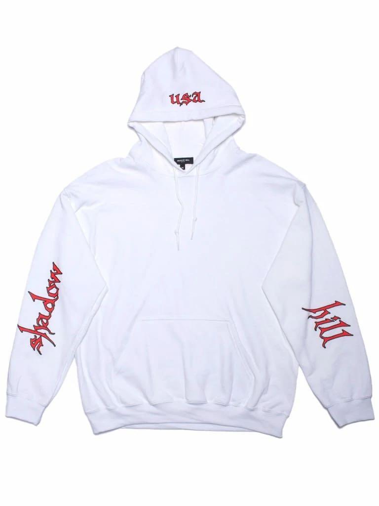 Shadow hill white hoodie online