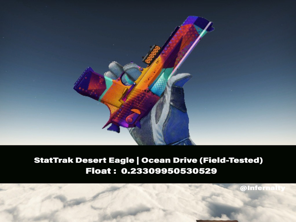 StatTrak Desert Eagle Ocean Drive FT CSGO SKINS KNIVES, Video Gaming ...