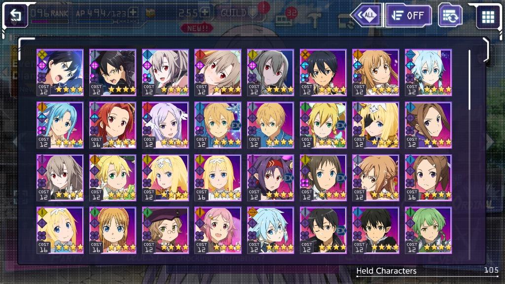 SAO Sword Art Online Unleash Blading Asia Mid Game Account, Video