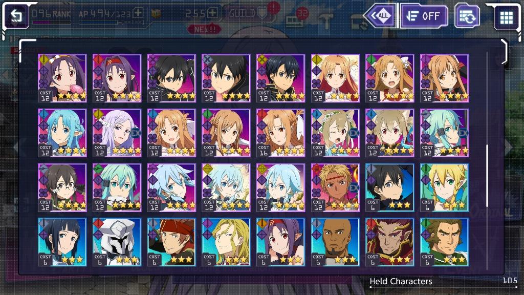 SAO Sword Art Online Unleash Blading Asia Mid Game Account, Video