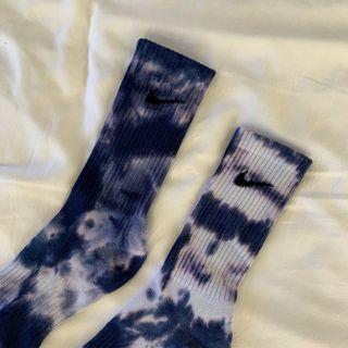 Tie-dye Nike Socks - Blue/Indigo/Purple