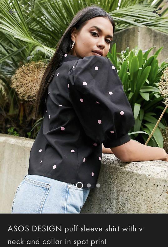 asos puff sleeve shirt