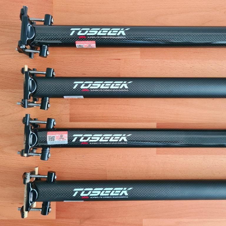 Toseek Carbon Fiber Seatposts 34.9mm by 600mm Sports Equipment