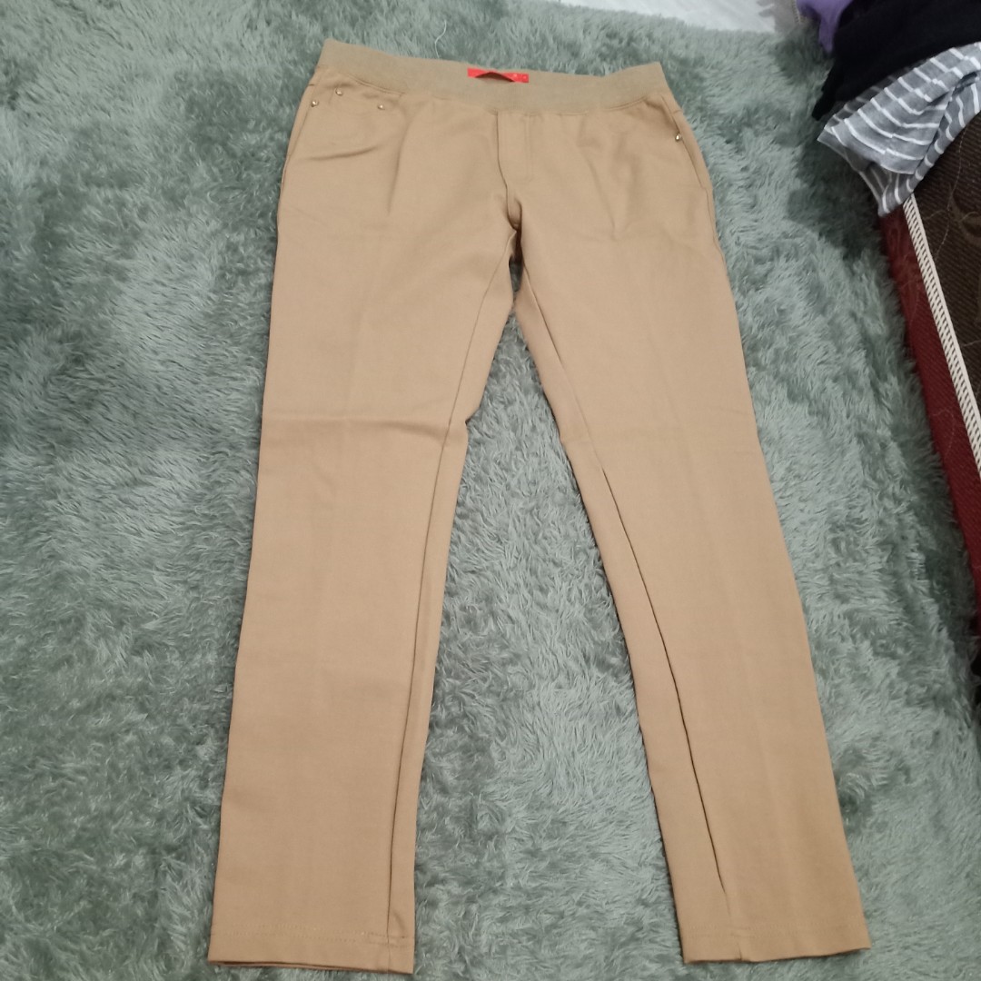khaki mocca pants jumbo bigsize 