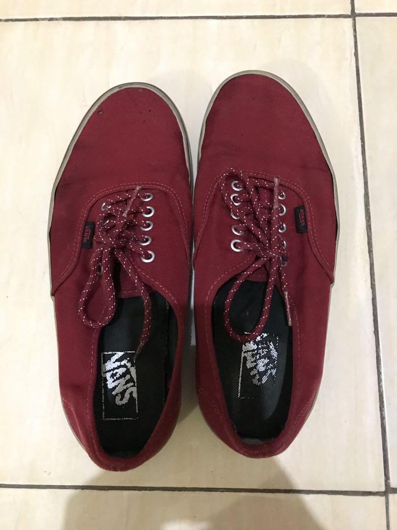 Vans Authentic Shoes Maroon ORI 100