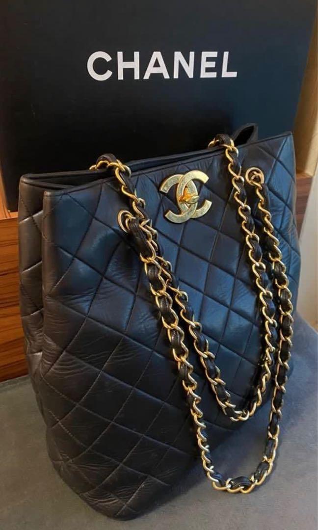 Vintage Chanel tote (Large CC), Luxury, Bags & Wallets on Carousell