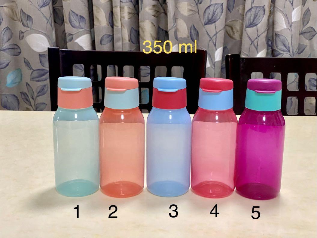 Authentic Tupperware 350ml flip top cap water bottle/ refrigerator