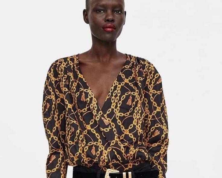 Zara chain bodysuit best sale